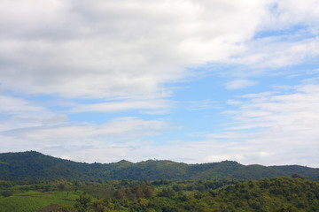 Obraz premium blue sky with cloud on viewpoint