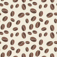 Coffee vector seamless pattern or background