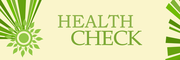 Health Check Green Leaves Beams Horizontal 