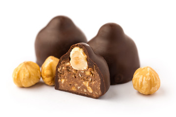 Chocolate praline with hazelnut i