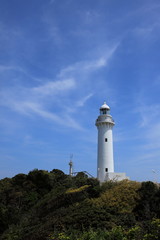 Fototapeta na wymiar 白い灯台