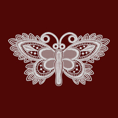 vector butterfly, white butterfly, butterfly lace