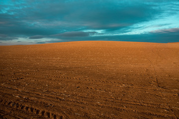 Fototapeta premium Plains of cultivated fields
