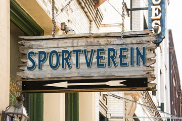 Obraz premium Schild 279 - Sportverein