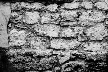 Fototapeta premium Brick texture with scratches and cracks