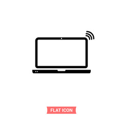 Laptop vector icon
