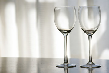 Obraz premium Two wine glasses