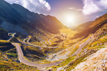 Transfagarasan highway, probably the most beautiful road in the world, Europe, Romania...