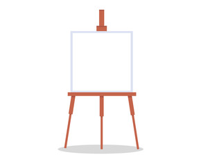 A wooden easel with a