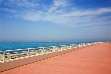Dubai - The promenade of Palm Island.