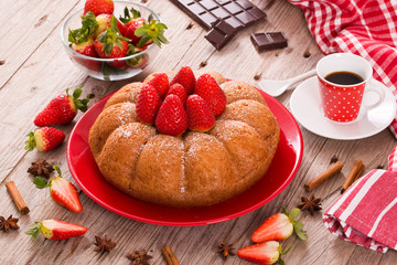 Strawberry cake.