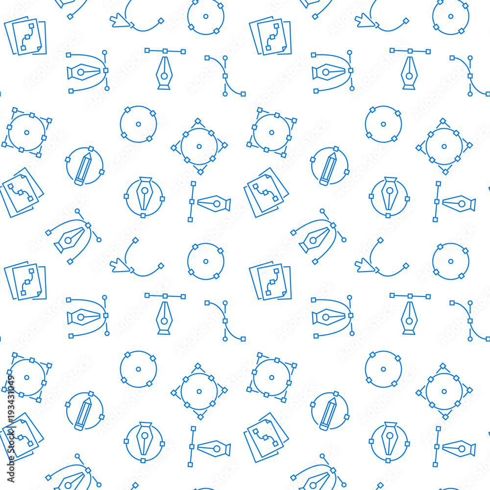 Aufkleber graphic design simple vector seamless pattern