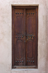 old wooden Arab door
