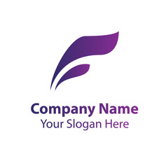 Fototapeta premium Abstract logo design in gradient color style on white background, Abstract graphic icon, logo design template, symbol for company