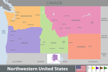Obraz premium Northwestern of United States