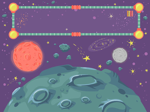 Outer Space Background Illustration