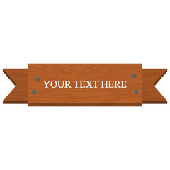 Beautiful colored ribbon. Realistic Ribbon with inscription:your text here