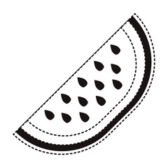watermelon fresh fruit slice vector illustration design