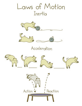 Laws Of Motion Physics Illustration