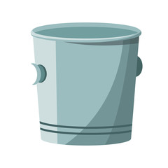 Empty ice bucket icon vector illustration graphic design