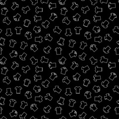 Dark t-shirt vector seamless pattern or background