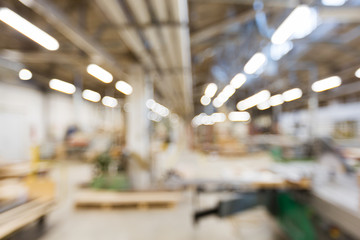Fototapeta na wymiar blurred factory workshop background