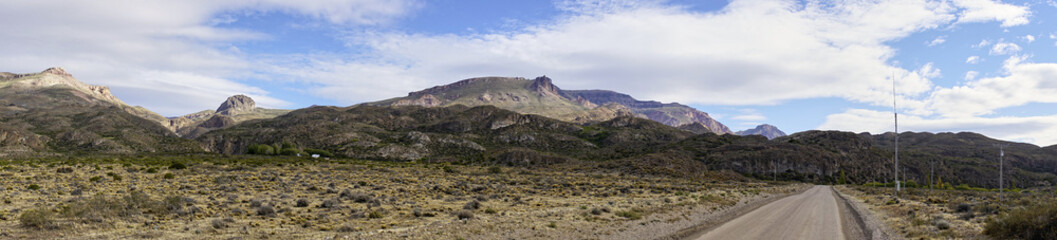 Fototapeta na wymiar Carretera Austral Road and Landscape in Patagonia Chile