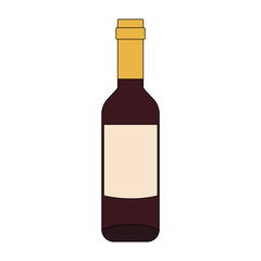 Wine bottle isolated icon vector illustration graphic design