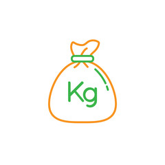 Zakah for Islam Alms symbol. Simple monoline icon style for muslim ramadan and eid al fitr celebration.