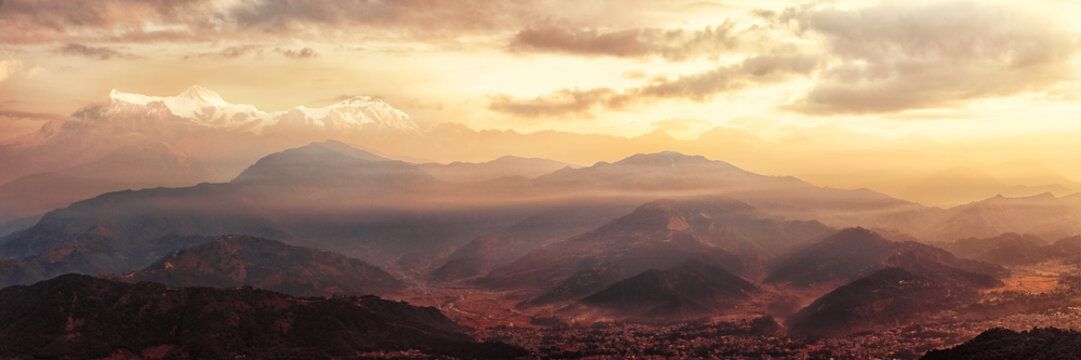 View from Sarangkot, Pokhara, Nepal