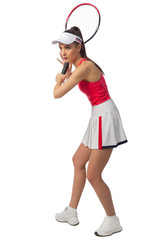 Young woman tennis player