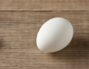 egg on a wooden background