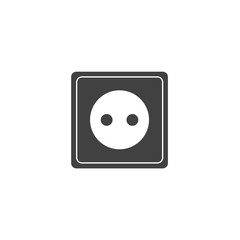 electric plug icon flat