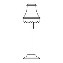 Light lamp isolated icon vector illustration graphic design