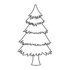 Tree pine isolated icon vector illustration graphic design