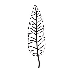 palm leaf ecology icon vector illustration design