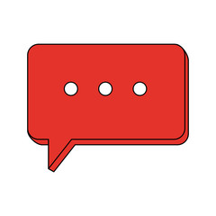 Chat bubble symbol icon vector illustration graphic design