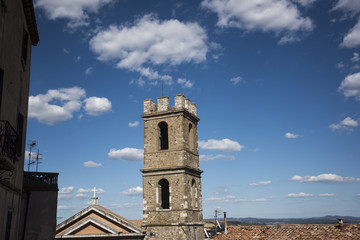 detail of the church of San Leonardo in Manciano, Tuscany