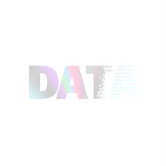 Data sign, vector.