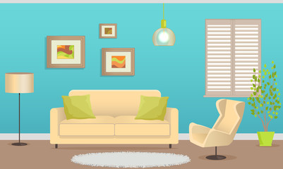 Stylish Interior Design with Comfortable Furniture