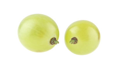 green grapes isolated on white background