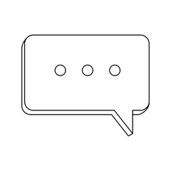 Chat bubble symbol icon vector illustration graphic design