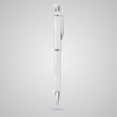 Colorful realistic pen, vector.