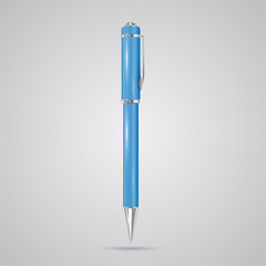 Colorful realistic pen, vector.