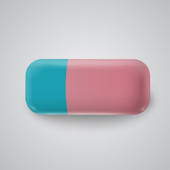 A realistic eraser, vector.