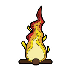 Bonfire isolated symbol icon vector illustration graphic design