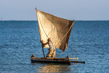 Malagasy fisherman of Vezo ethnicity group