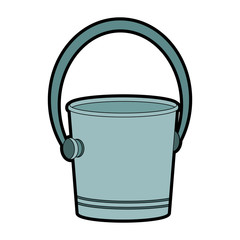 Empty ice bucket icon vector illustration graphic design