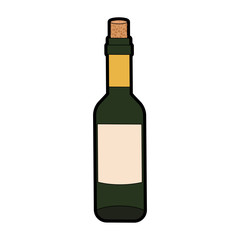 Wine bottle isolated icon vector illustration graphic design