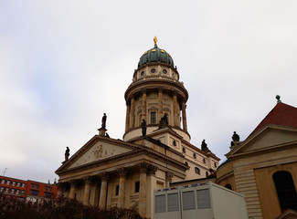 Fototapeta na wymiar BERLIN, GERMANY - December 3, 2017: French Church in Berlin